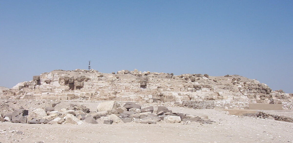 Remains of the pyramid of Djedefre