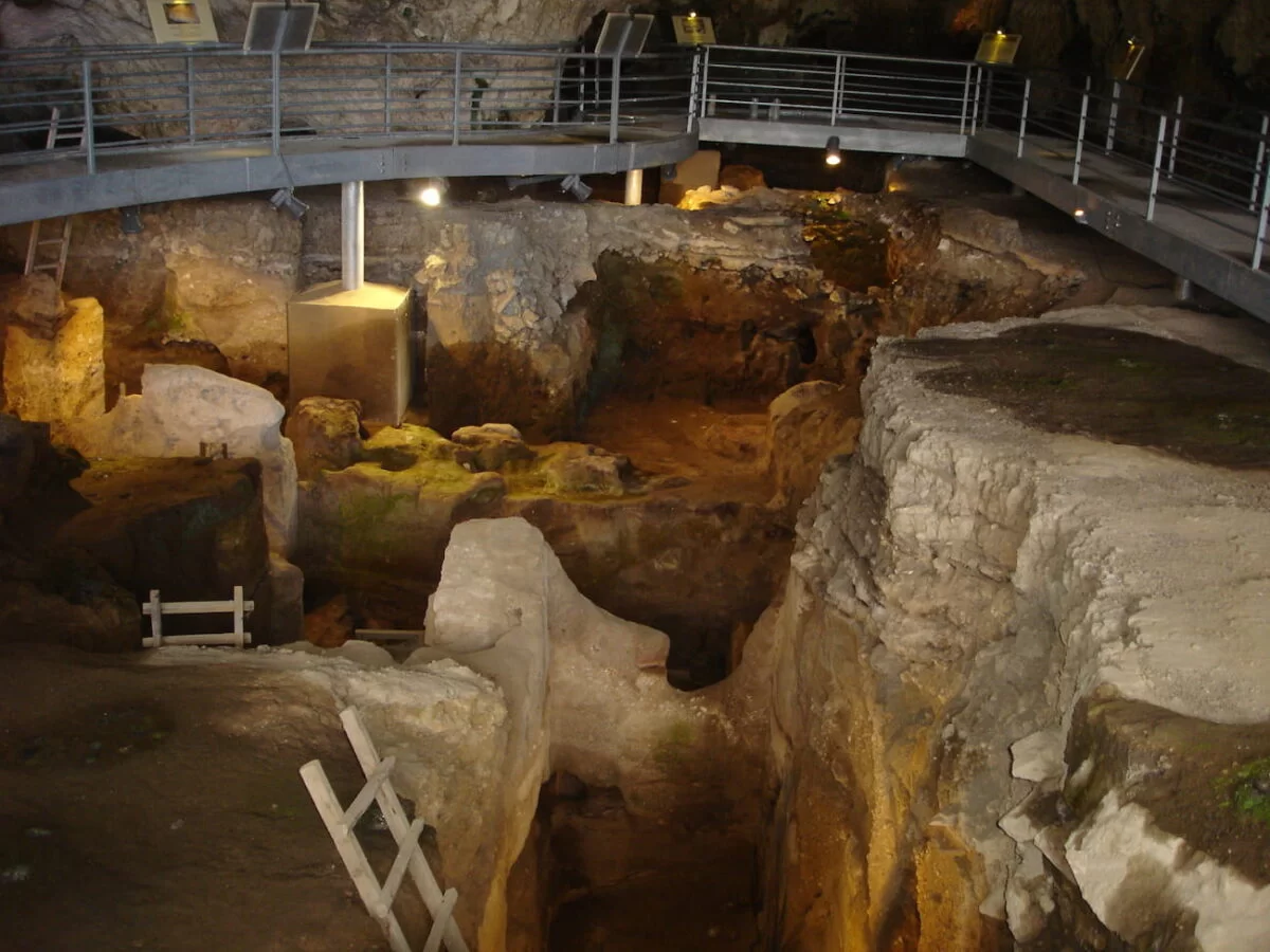 Interior of the Theopetra Cave