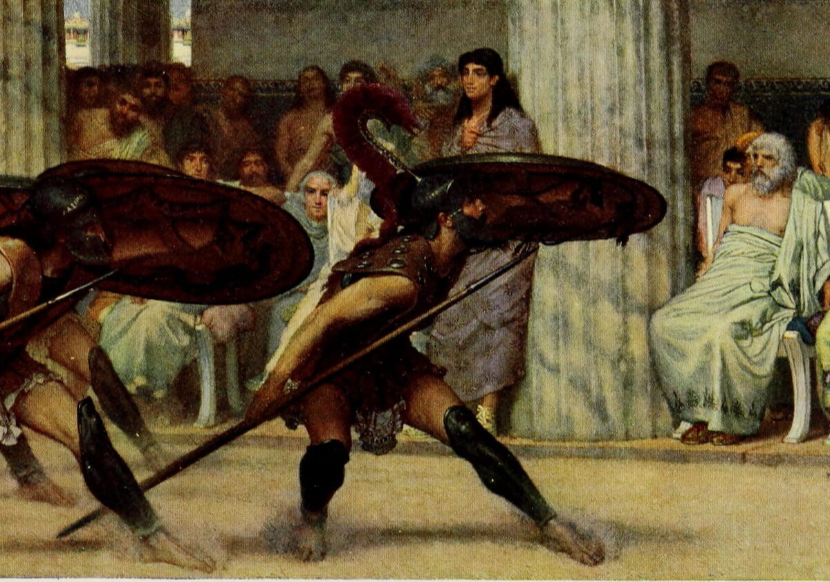 Pyrrhic Dance, painting by Lawrence Alma-Tadema (1869)