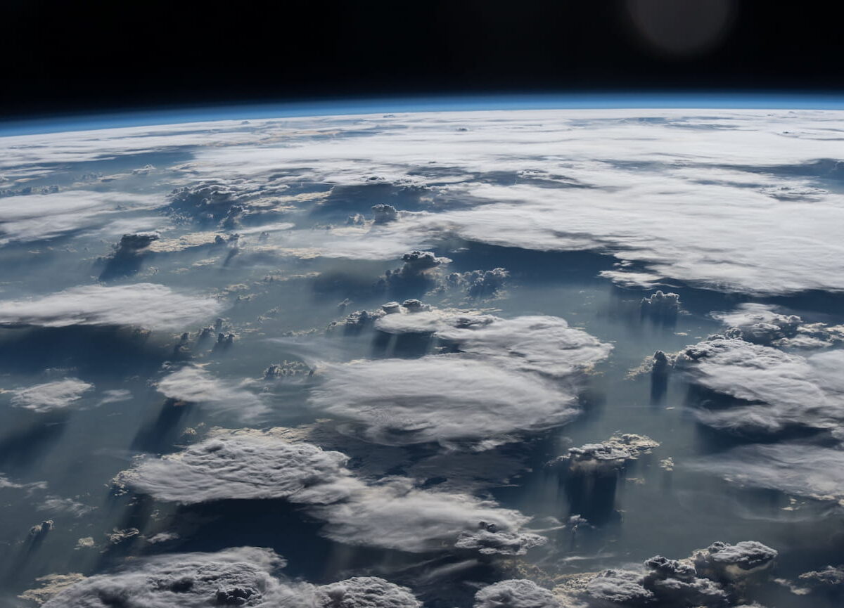 Anvil clouds. Image number ISS042-E-215303 of the International Space Station