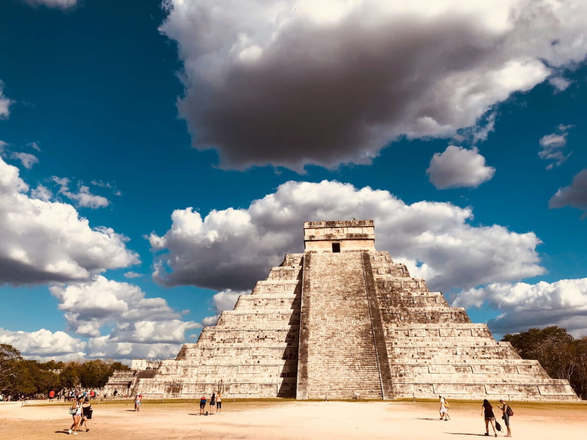 El Castillo, also known as the Temple of Kukulcan, is among the largest structures at Chichén Itzá and its architecture reflects its far-flung political connections.