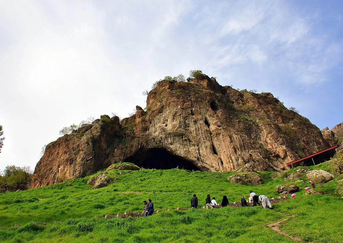 The Shanidar cave in Iraqi Kurdistan, one of the places where Neanderthals and modern humans may have interbred.