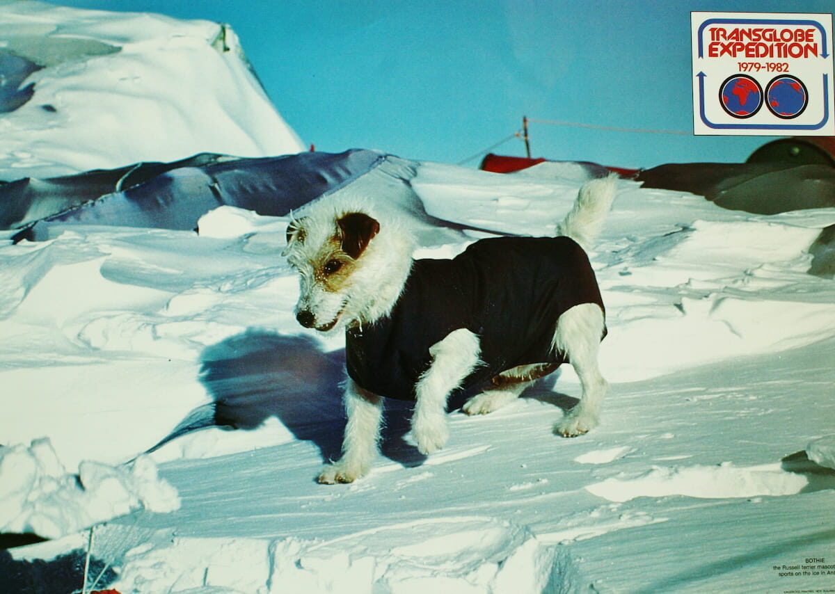 A promotional image of Bothie released by the Transglobe Expedition.