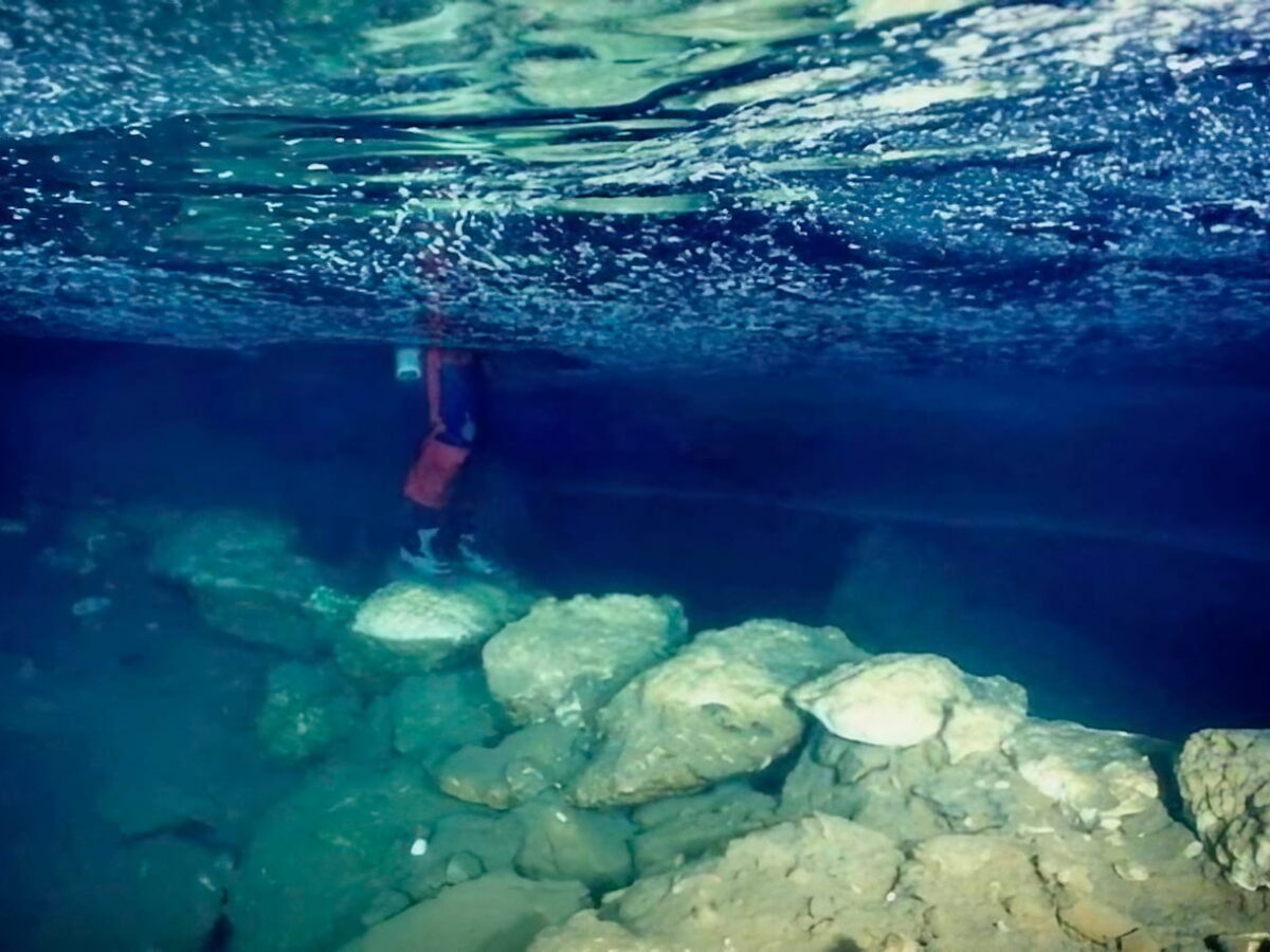 The submerged prehistoric bridge at Cueva Genovesa, Mallorca