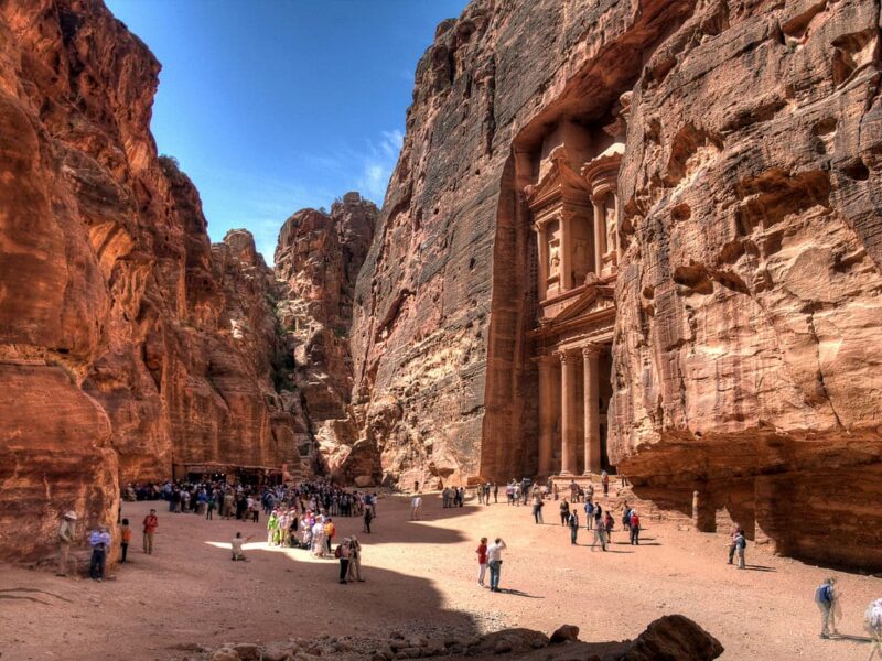 A 1st century AD crypt discovered under the Treasury of Petra may solve the mystery of its construction