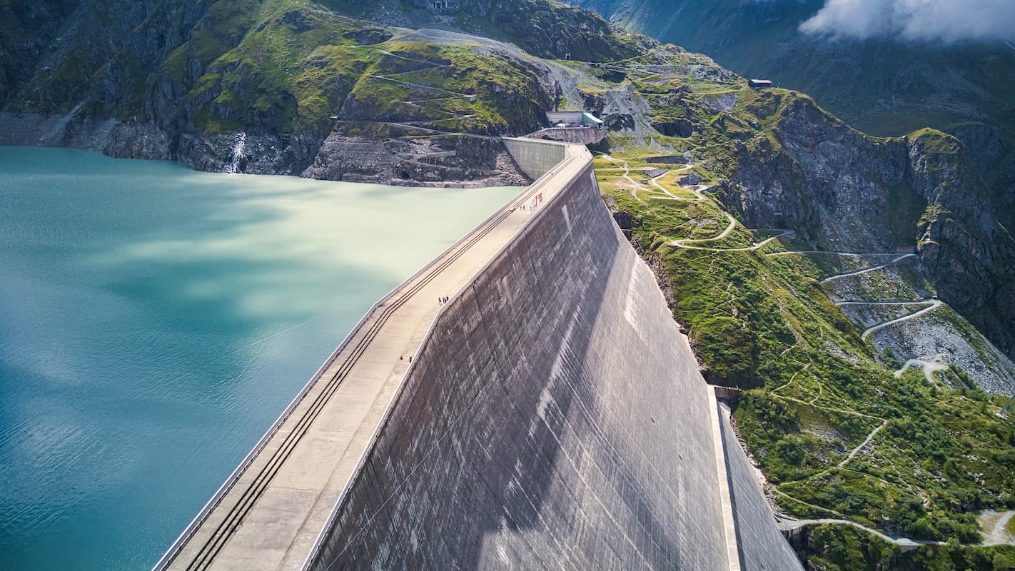 grande dixence dam swiss alps